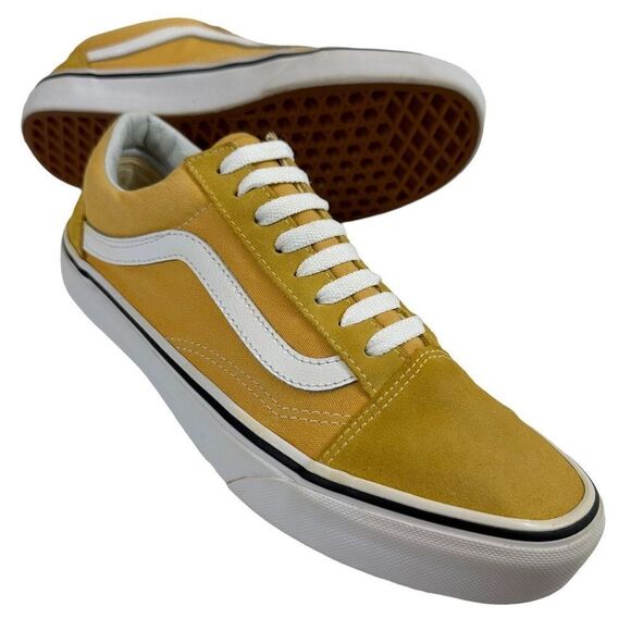 VANS Old Skool Golden Yellow Cap Toe Sneakers Men’s Size 7 - Picture 1 of 9